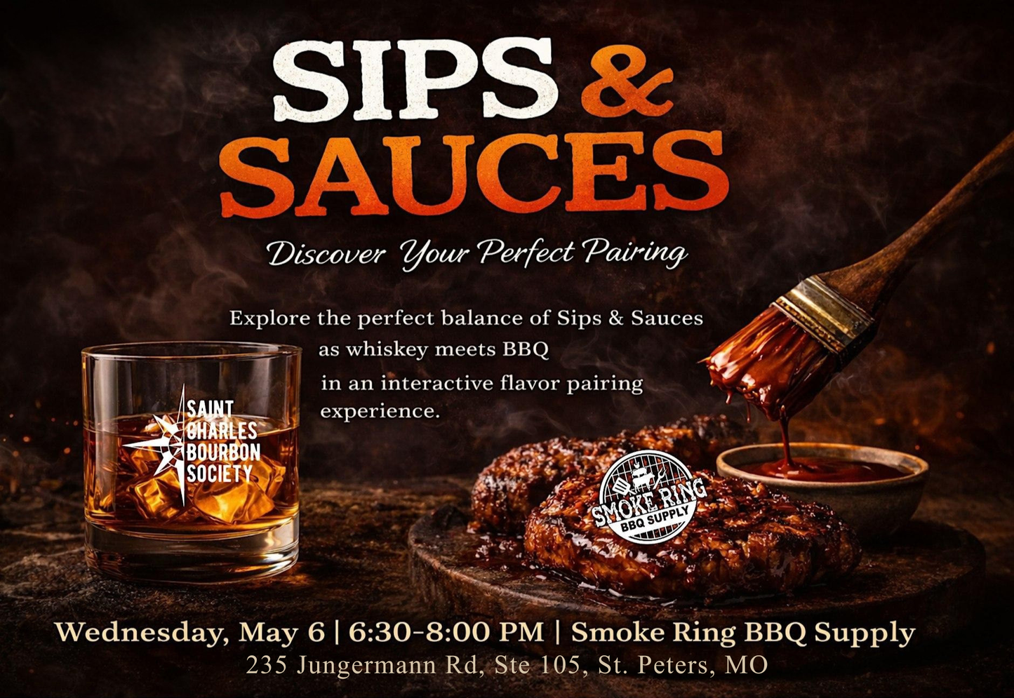 Sips & Sauces - May 6th 6:30pm