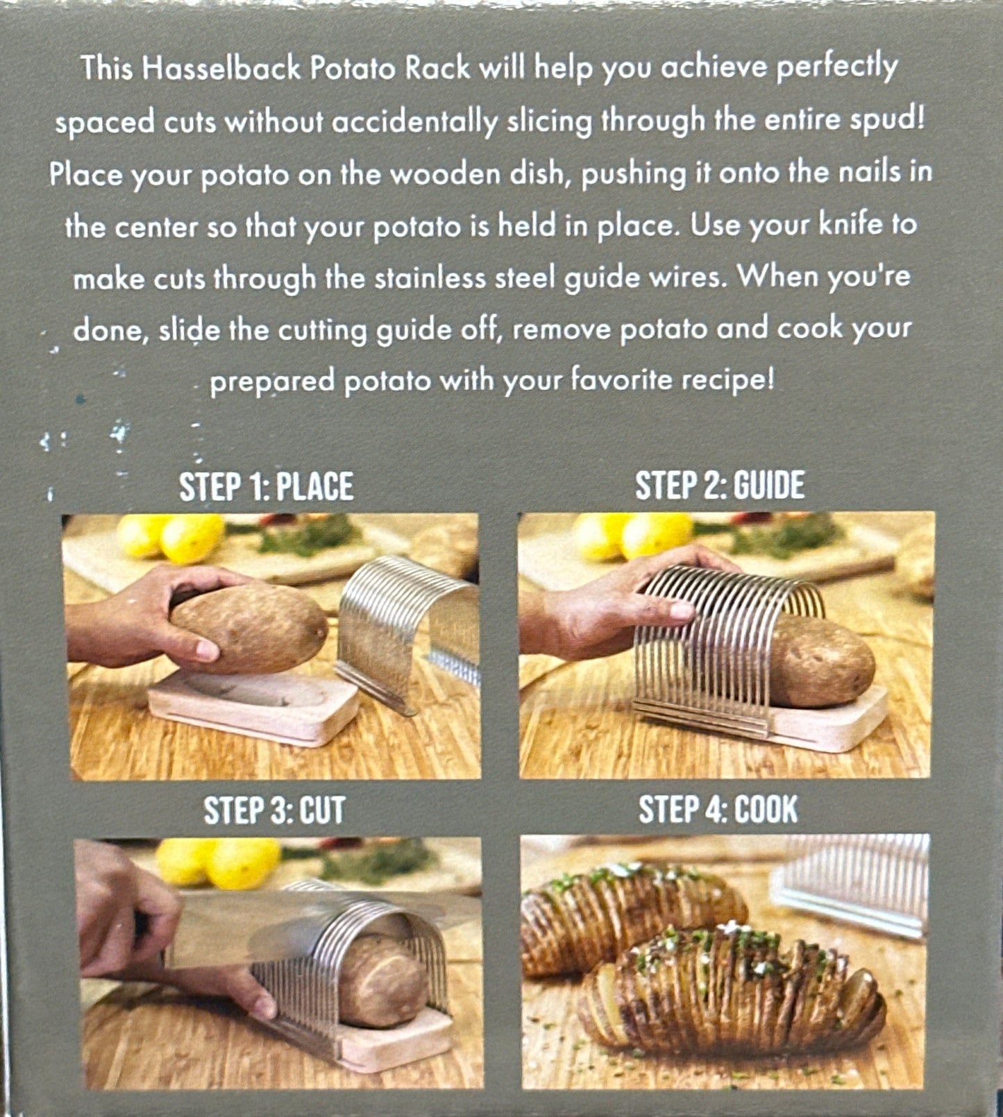 Hasselback Potato Slicing Guide