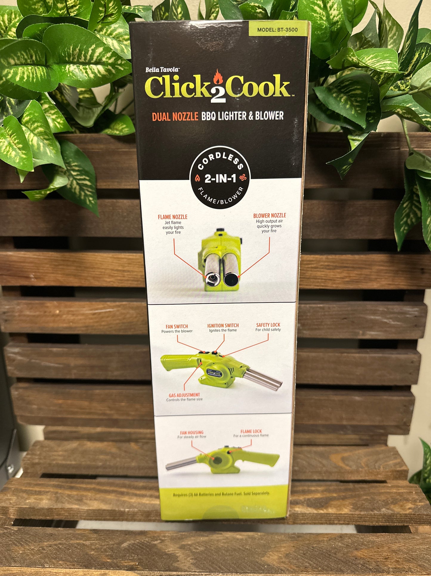 Click2Cook Dual Nozzle BBQ Lighter & Blower Kit