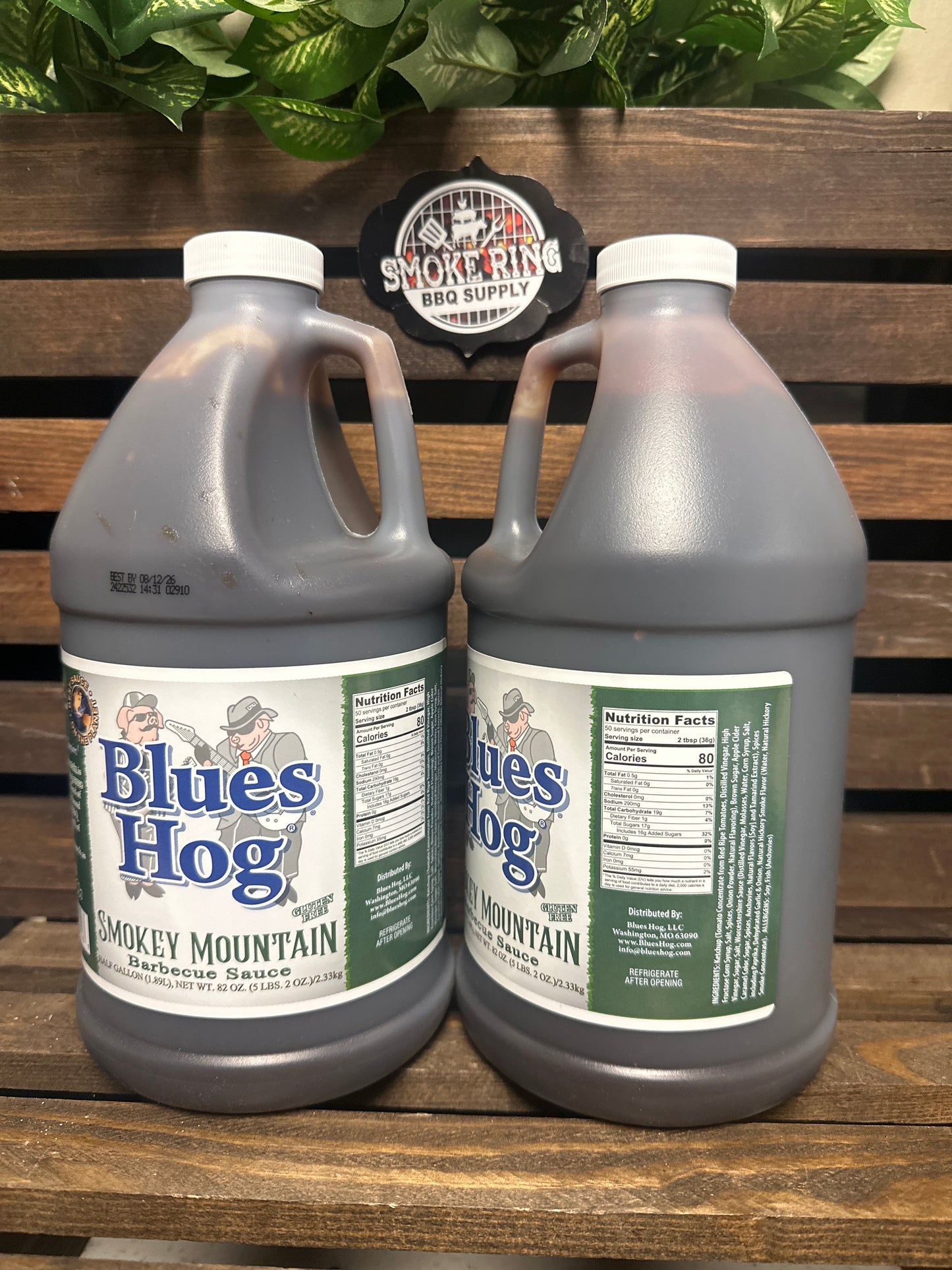 Smokey Mountain BBQ Sauce 1/2 Gallon -Blues Hog