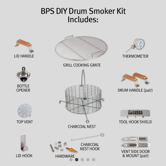 DIY DRUM SMOKER KIT