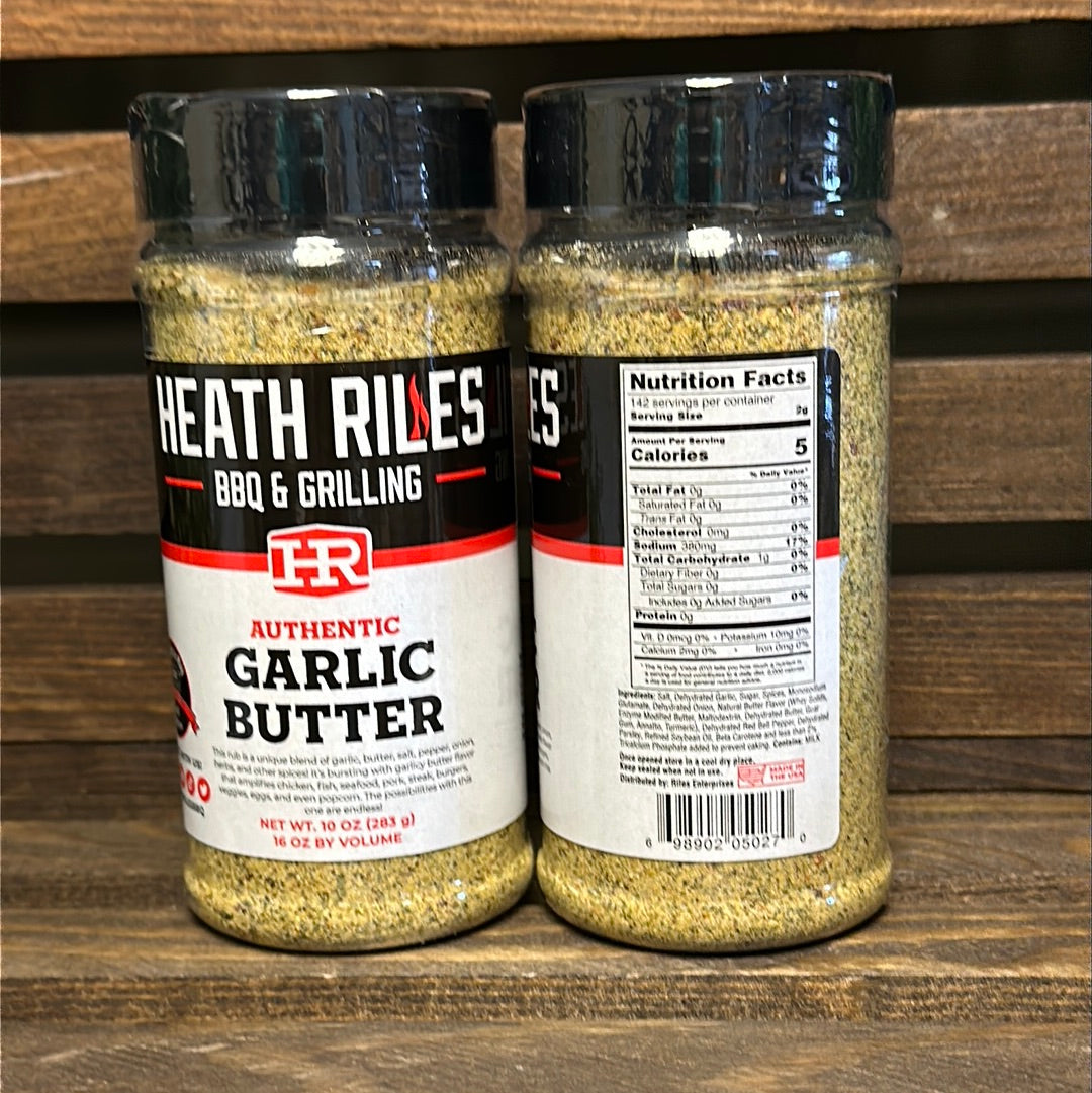 HEATH RILES - GARLIC BUTTER RUB SHAKER 10oz