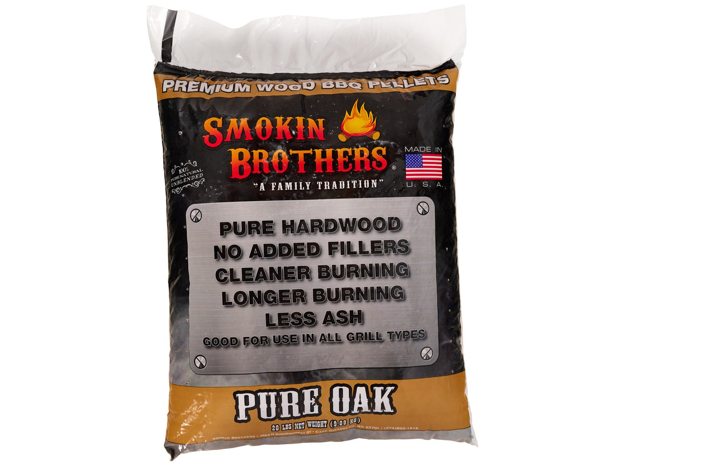 Oak Pellets 20lbs - Smokin Brothers