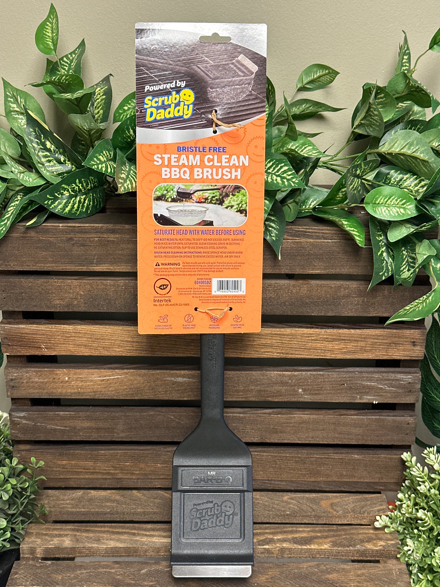 Steam Clean BBQ Brush Powered by Scrub Daddy