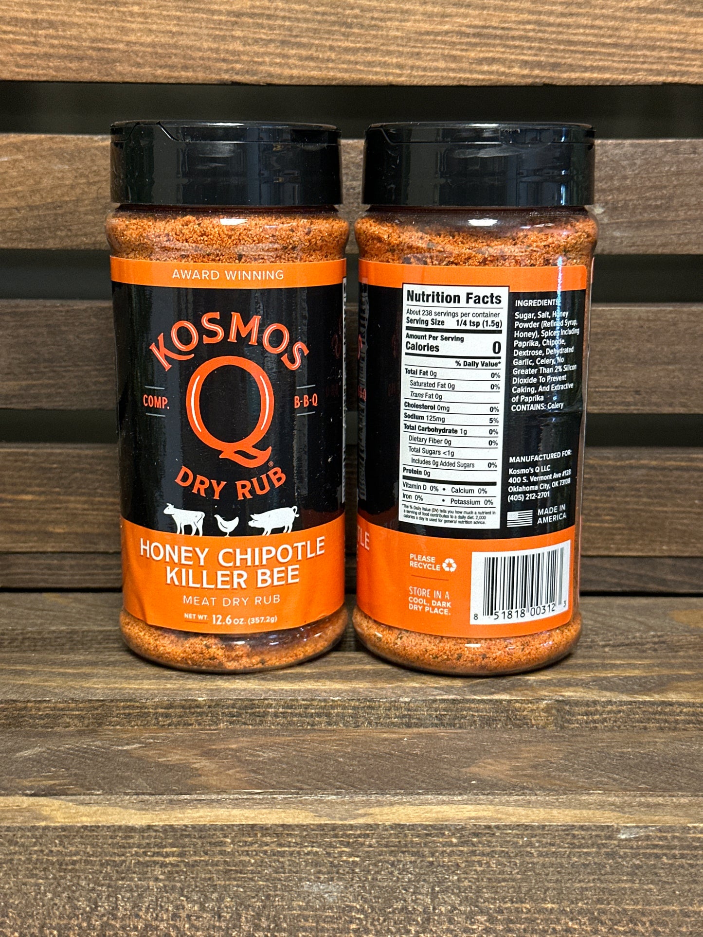 Kosmos Q Honey Chipotle Killer Bee Dry Rub