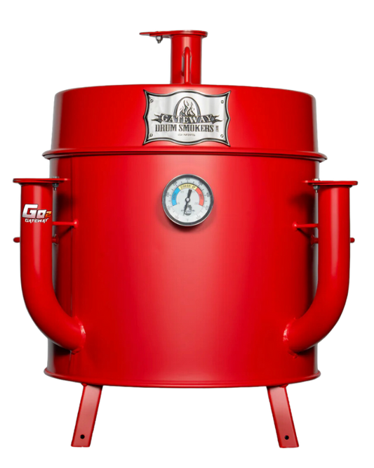 Gateway Drum Smoker GO2™ Smoker and Grill - Matte Red