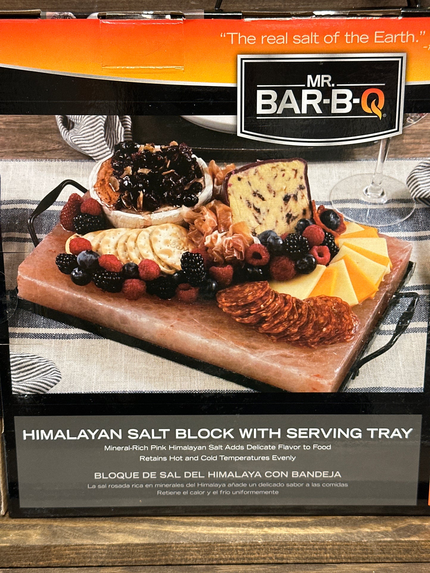 Himalayan Salt Block with Serving Tray