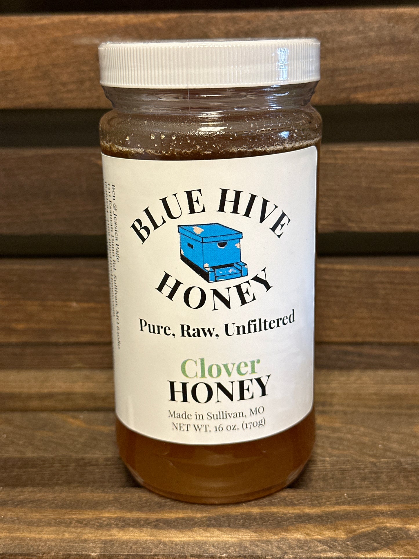 BLUE HIVE HONEY - CLOVER HONEY 16oz