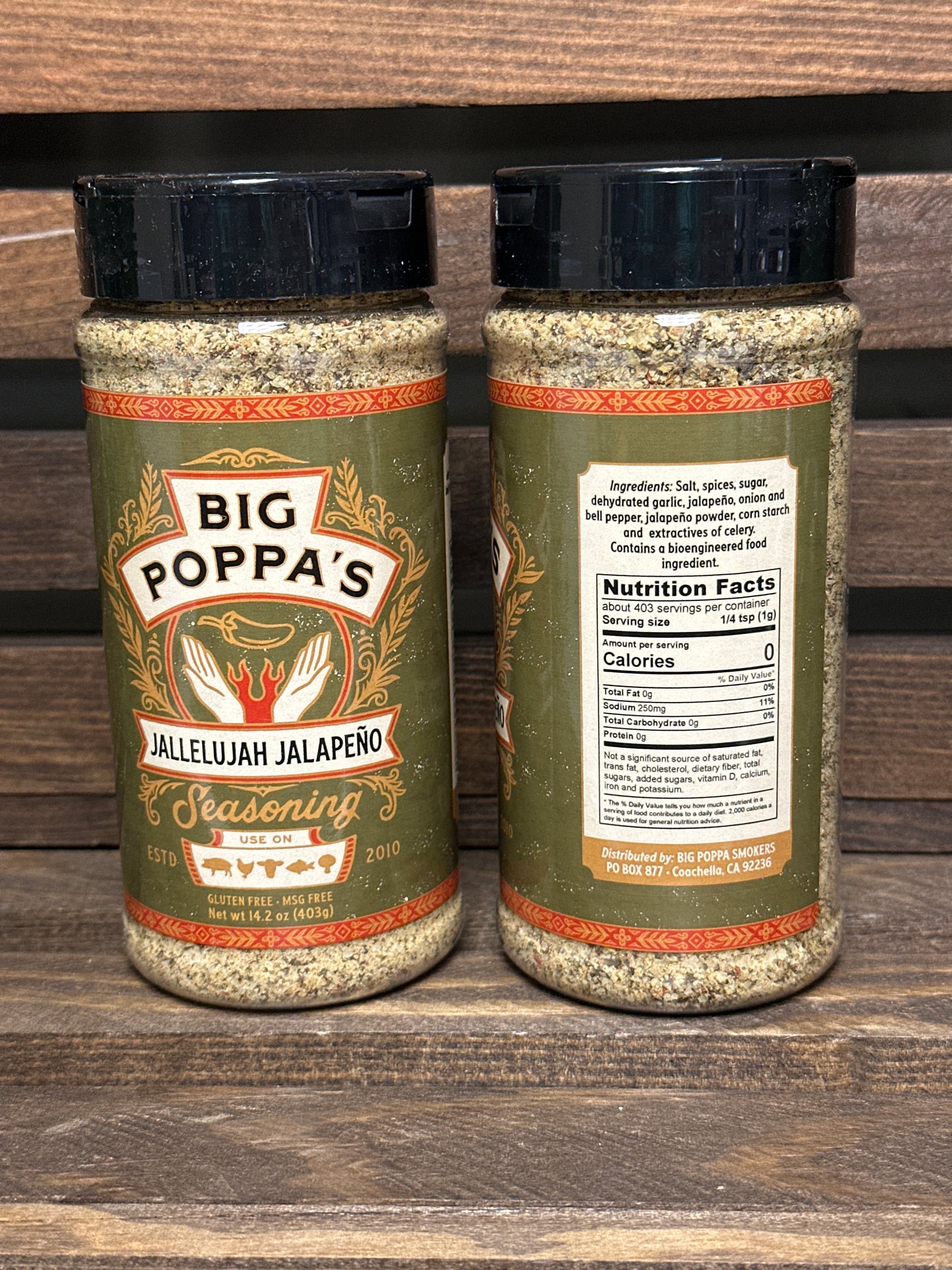 Jallalujah Jalapeno BBQ Rub 14oz - Big Poppa