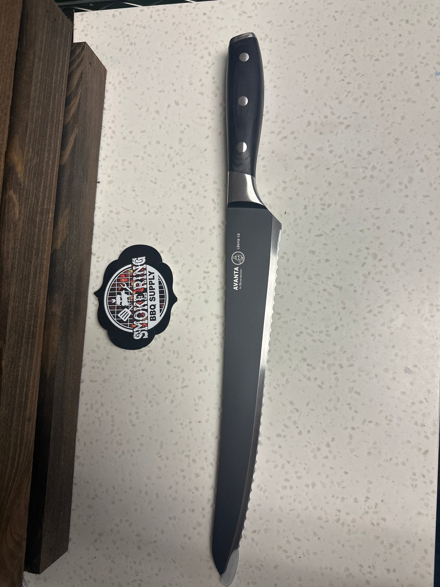 Kendrick BBQ Scalloped Brisket Knife - 10"