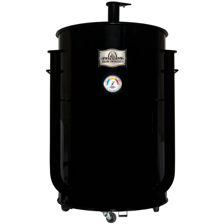 GATEWAY DRUM SMOKER® SIZZLE 55G - GLOSSY BLACK   WITH LOGO PLATE