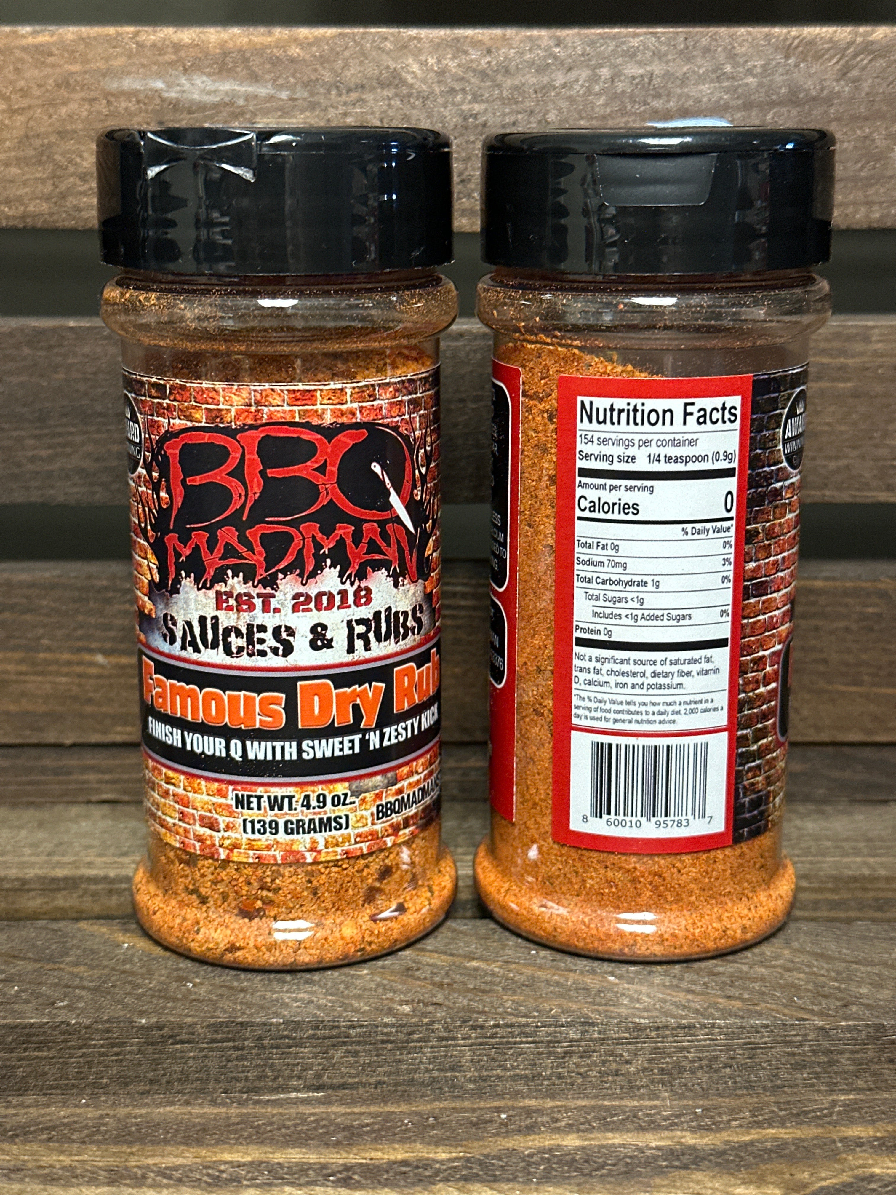 Madman Rin Famous Dry Rub - BBQ Madman – Smoke Ring BBQ Supply