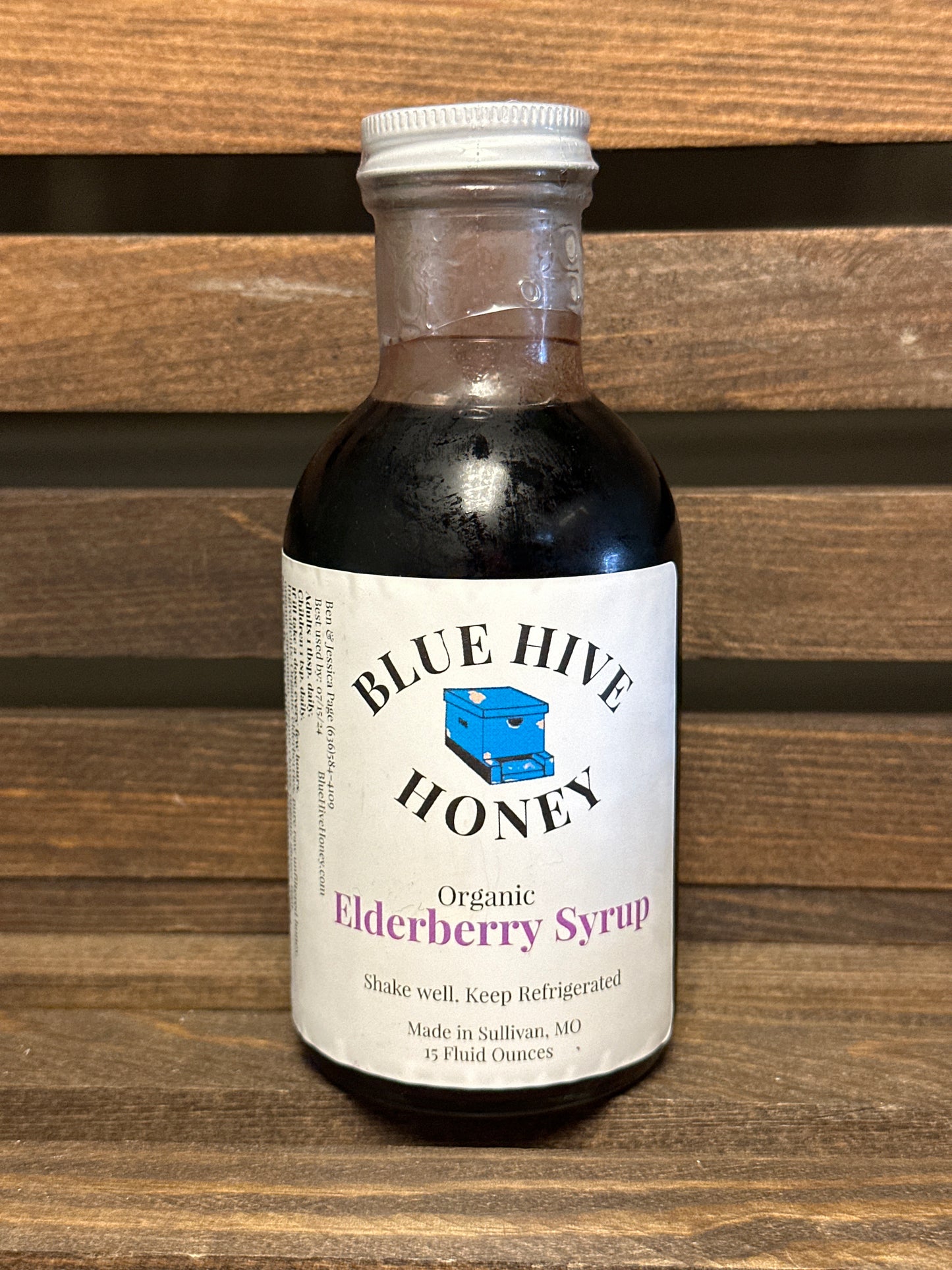 Blue Hive Honey Organic Elderberry Syrup 15oz