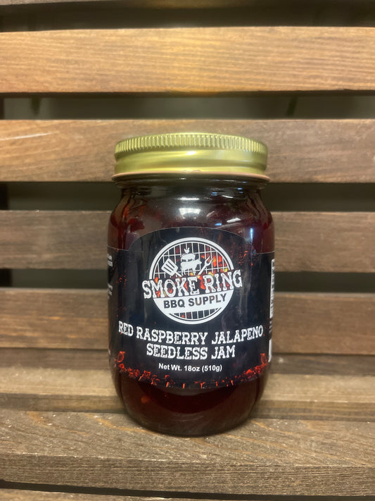 Red Raspberry Jalapeno Seedless Jam - Smoke Ring