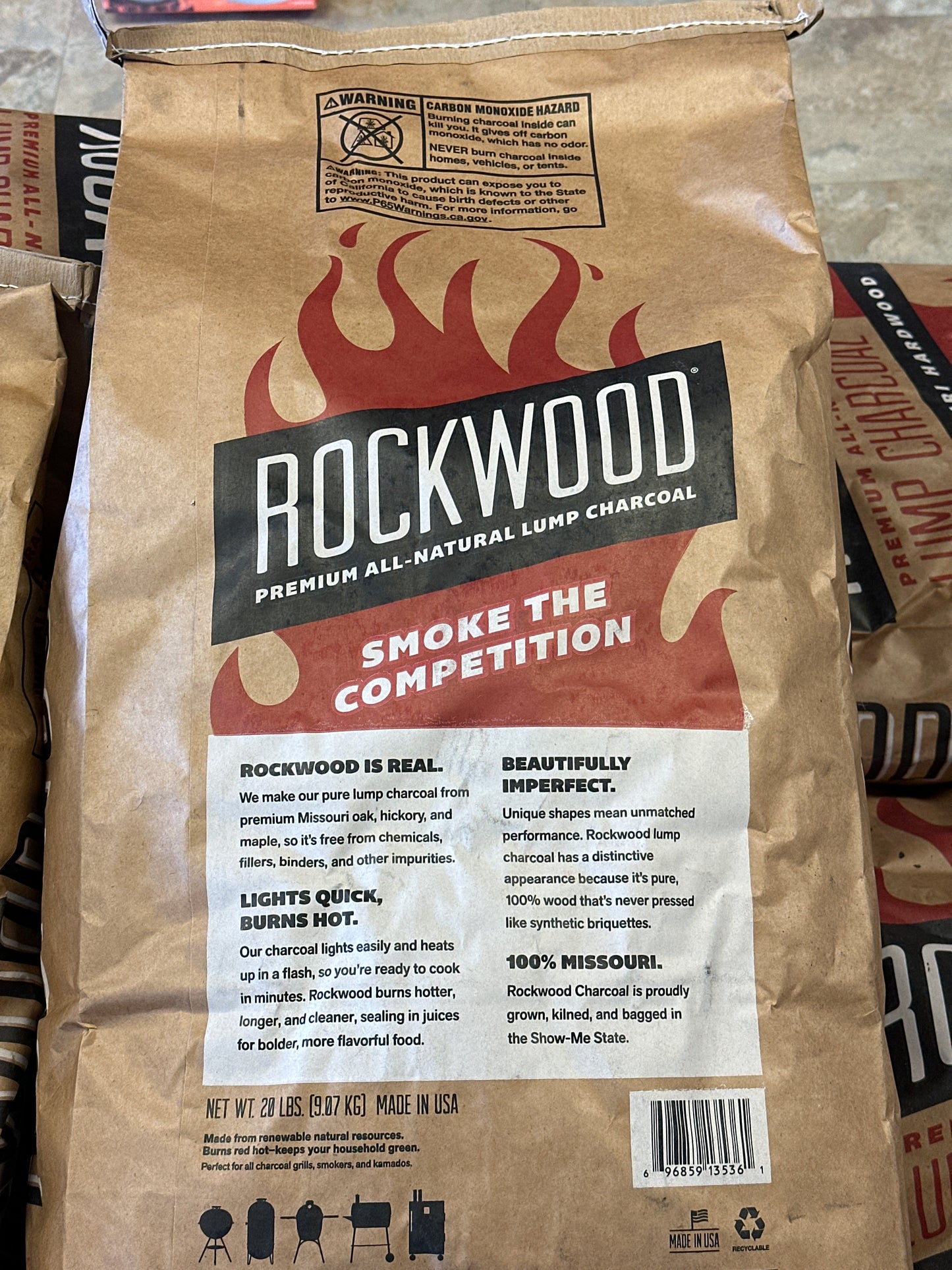 Rockwood Charcoal - 1 bag, 20#