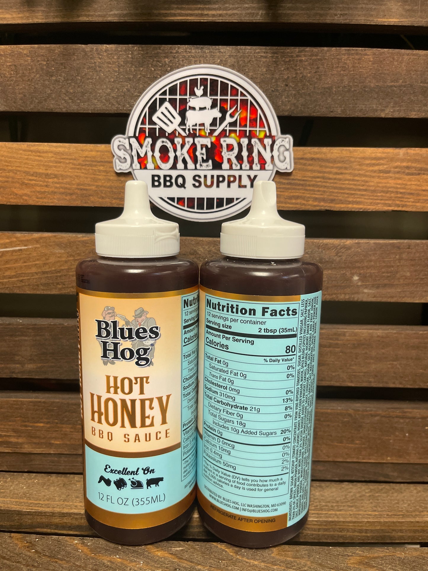 Hot Honey BBQ Sauce 12oz Squeeze - Blues Hog