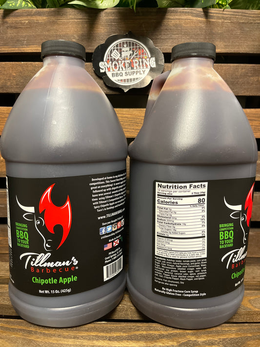 Tillman's Chipotle Apple BBQ Sauce - Half Gallon