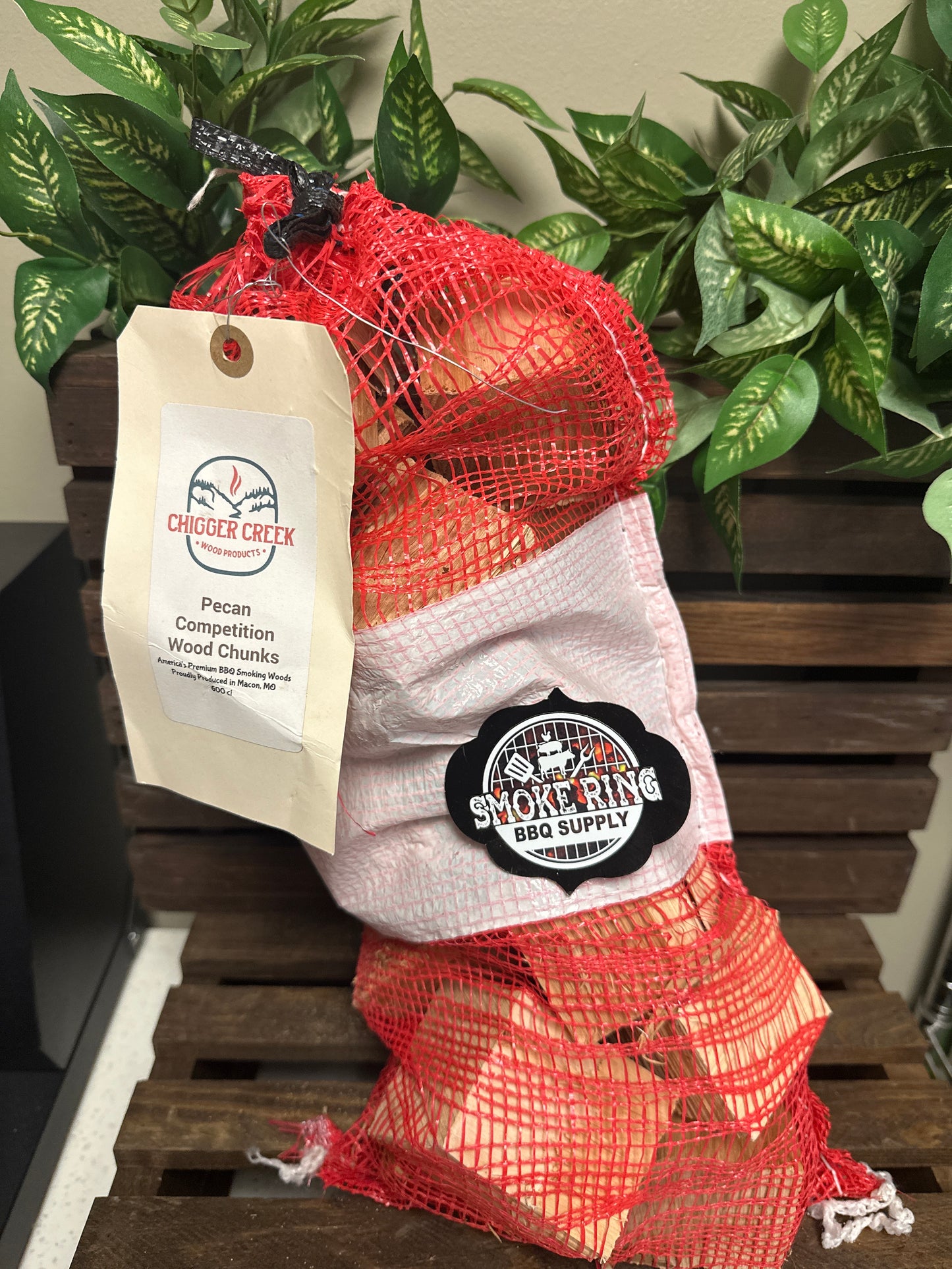 Pecan Wood Chunks - Chigger Creek Red Bag
