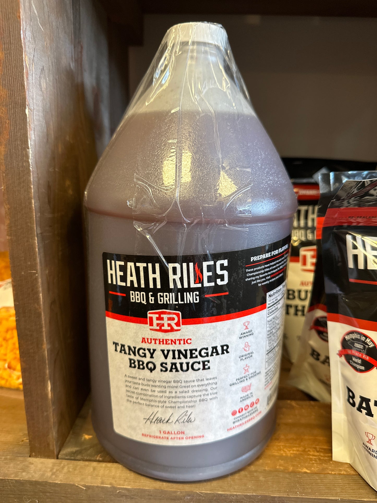 Gallon HEATH RILES - TANGY VINEGAR BBQ SAUCE