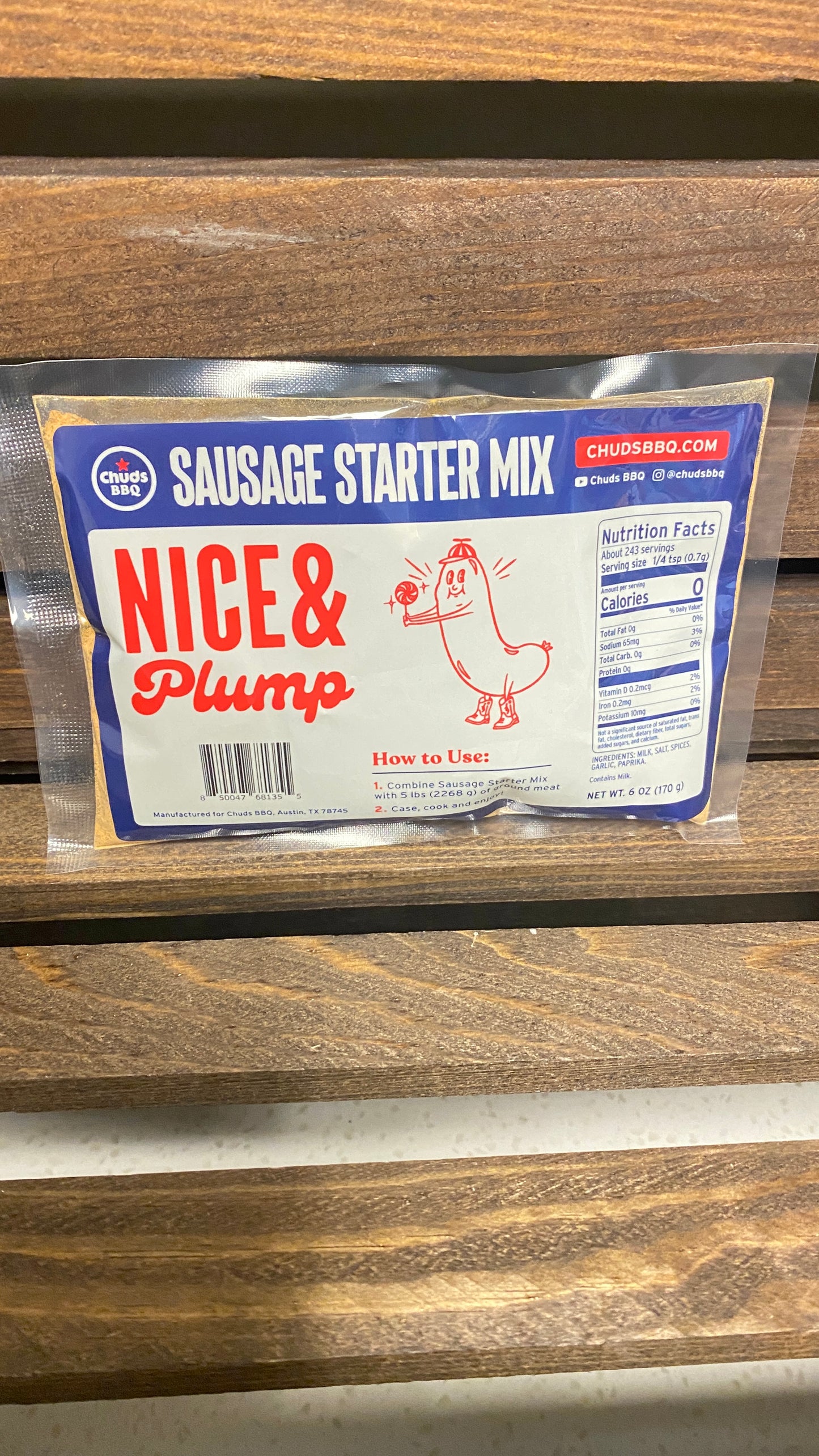 Chuds Sausage Starter Mix (Nice & Plump)