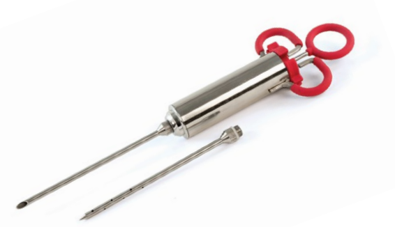 Stainless Steel Marinade Injector with Soft Grip Handle