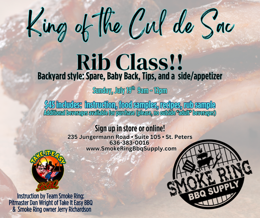 Rib Class -SUNDAY July 19th  9am
