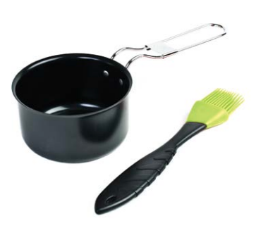 Sauce Pot & Silicone Basting Brush (2PC Set)