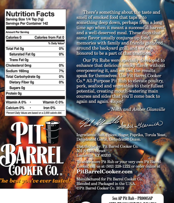 PIT BARREL ALL-PURPOSE PIT RUB 5 OZ.