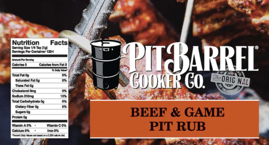 PIT BARREL BEEF & GAME PIT RUB 2.5 LB. BAG