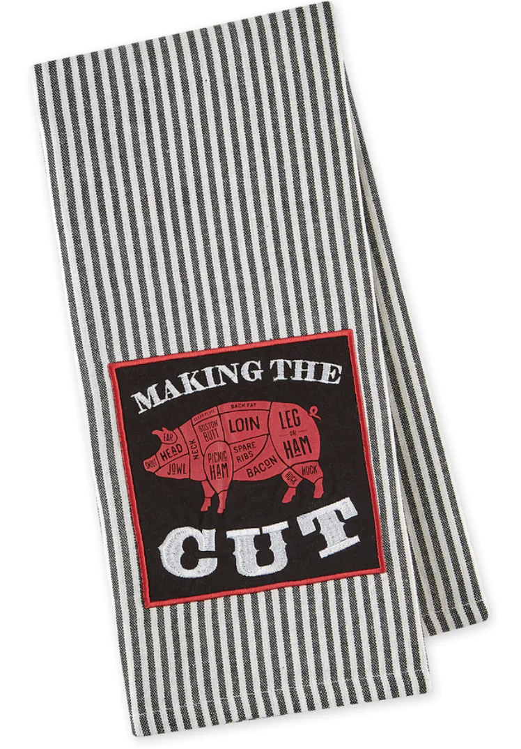 Make the Cut Embellished Dishtowel