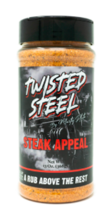 Twisted Steel Steak Appeal by Marty Plute – Smoke Ring BBQ Supply & Gifts