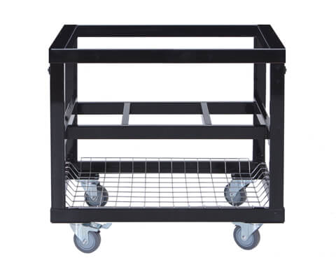 Cart Base with Basket & Stainless Side Shelves - Primo